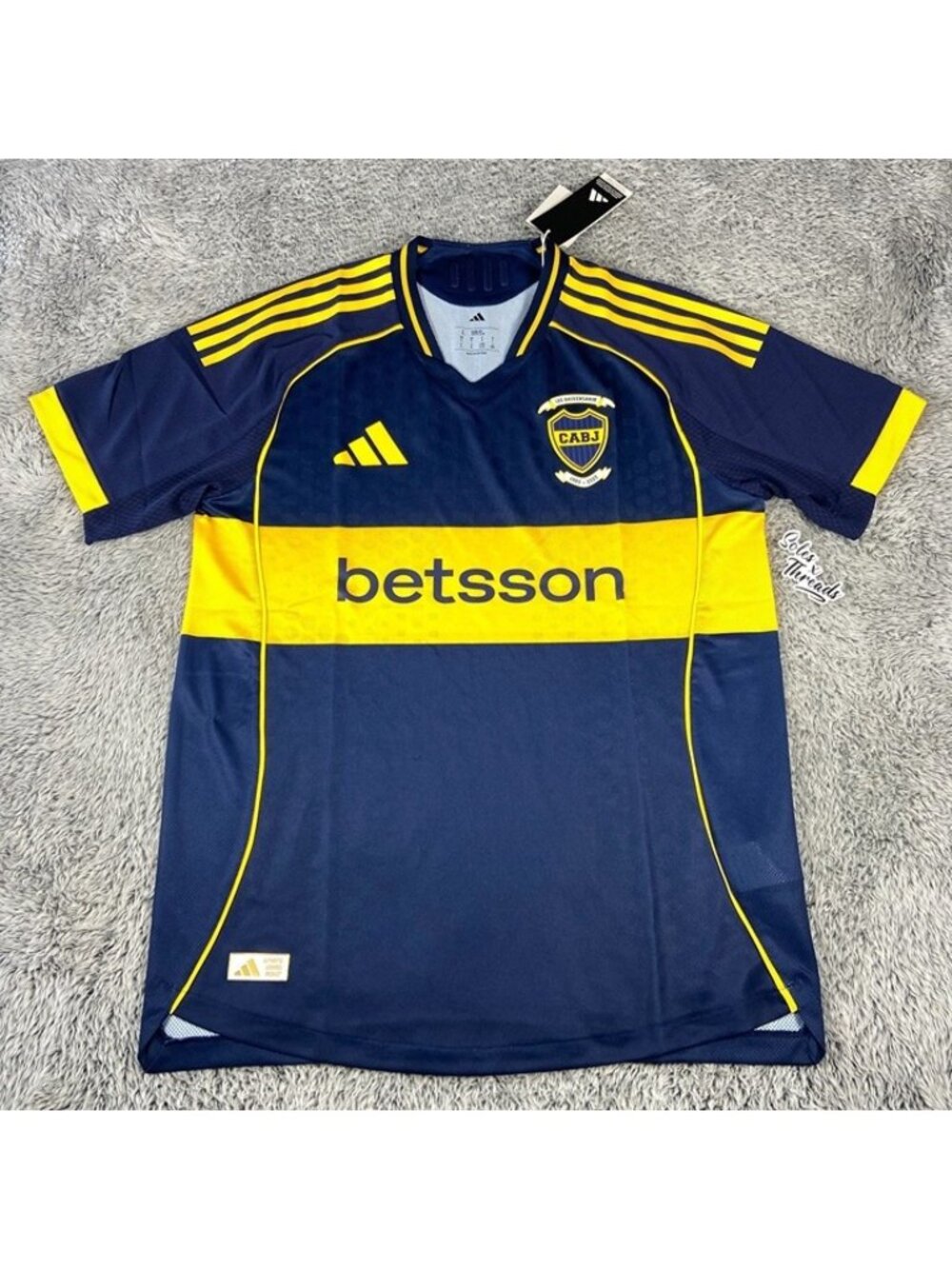 Adidas Boca Juniors 25/26 Home Authentic Soccer Jersey Size Medium Men Blue Gold